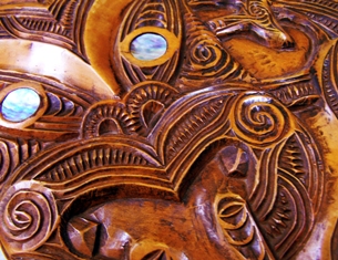 This macro photo of a Maori carving - an example of a Pacific Rim Antique - was taken by Melodi T of Auckland, New Zealand. 